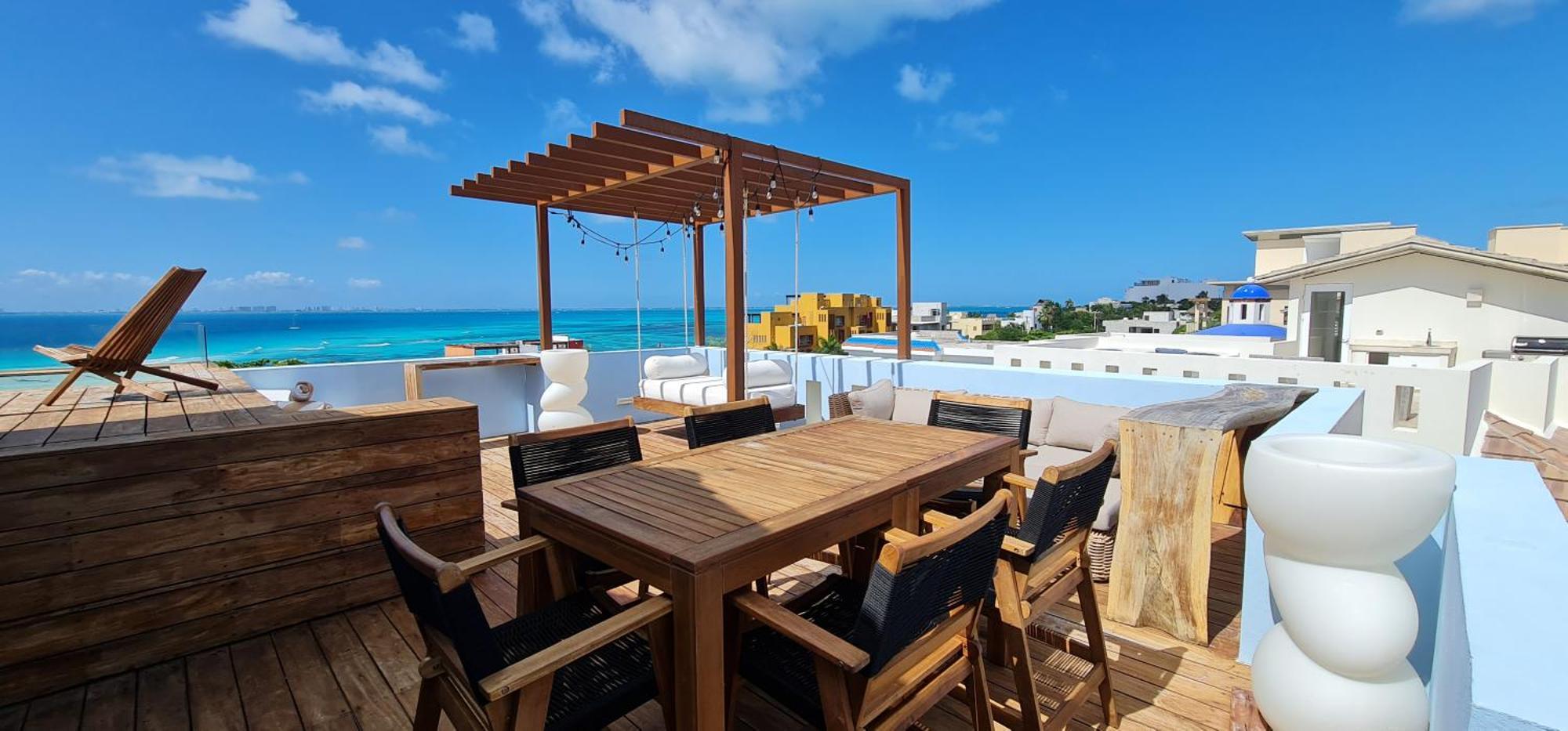Casa Reyes Stunning Rooftop Oceanview Isla Mujeres