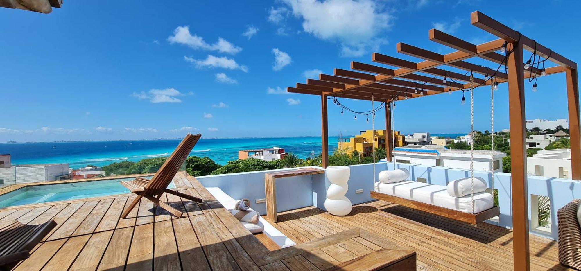 Casa Reyes Stunning Rooftop Oceanview Isla Mujeres